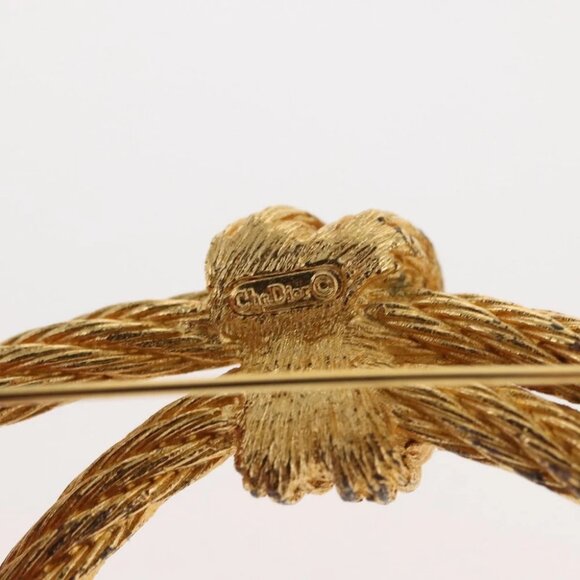 Christian Dior Brooch metal Gold Tone Auth bs30302 - Picture 5 of 5